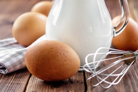 Allergies to milk and eggs are two of the most common food allergies in children.