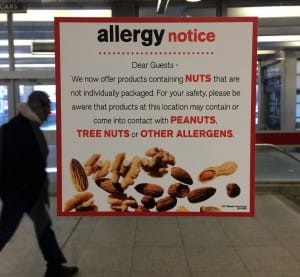 Allergy notice McDonald's