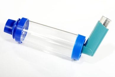 A spacer is a tube that can help deliver medicine from an inhaler directly into the lungs.
