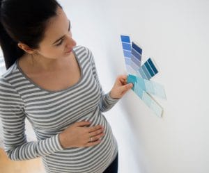 Allow plenty of time for the baby nursery to air out after painting.