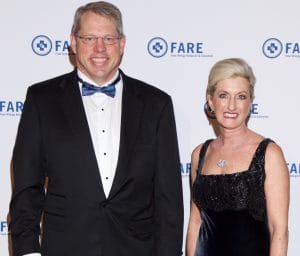 David Bunning, chair of FARE's board of directors, and Lisa Gable, FARE CEO.