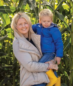 Lauren Lippincott with her son Graham, suffers from five diseases, including celiac.