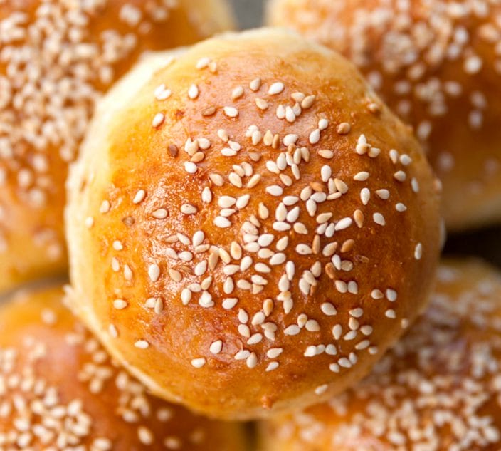 five hamburger buns with sesame seeds US House Passes FASTER Act Sesame to Become 9th Top Allergen