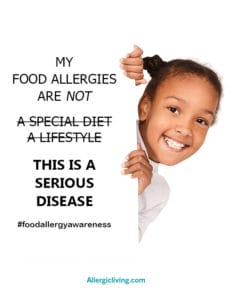 Food allergy awareness poster