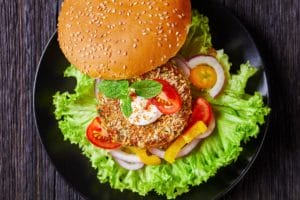 Pea protein burgers may cause allergic reactions in people with peanut allergies.