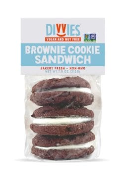 Divvies Brownie Cookie Sandwich