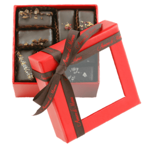 Milk Chocolate Gift Box, Red Ribbon, 18 pc.