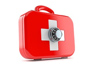 First aid kit with combination lock.

Schools and Locked Up Epinephrine: A Dangerous Situation