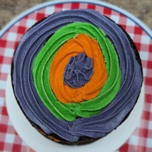 Furry Monster Chocolate Cake for Allergy-Friendly Halloween